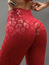 ZASUWA Female Leopard Print Scrunch Bum Quick-dry Booty Leggings