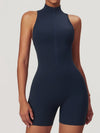 ZASUWA Female Zipper Backless Scrunch Bum Romper