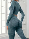 ZASUWA Female Denim Scrunch Bum Thumbhole Tracksuit