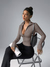 ZASUWA Female Zipper Thumbhole Long Sleeves