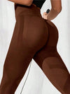 ZASUWA Female Quick-dry Seamless Scrunch Bum Leggings