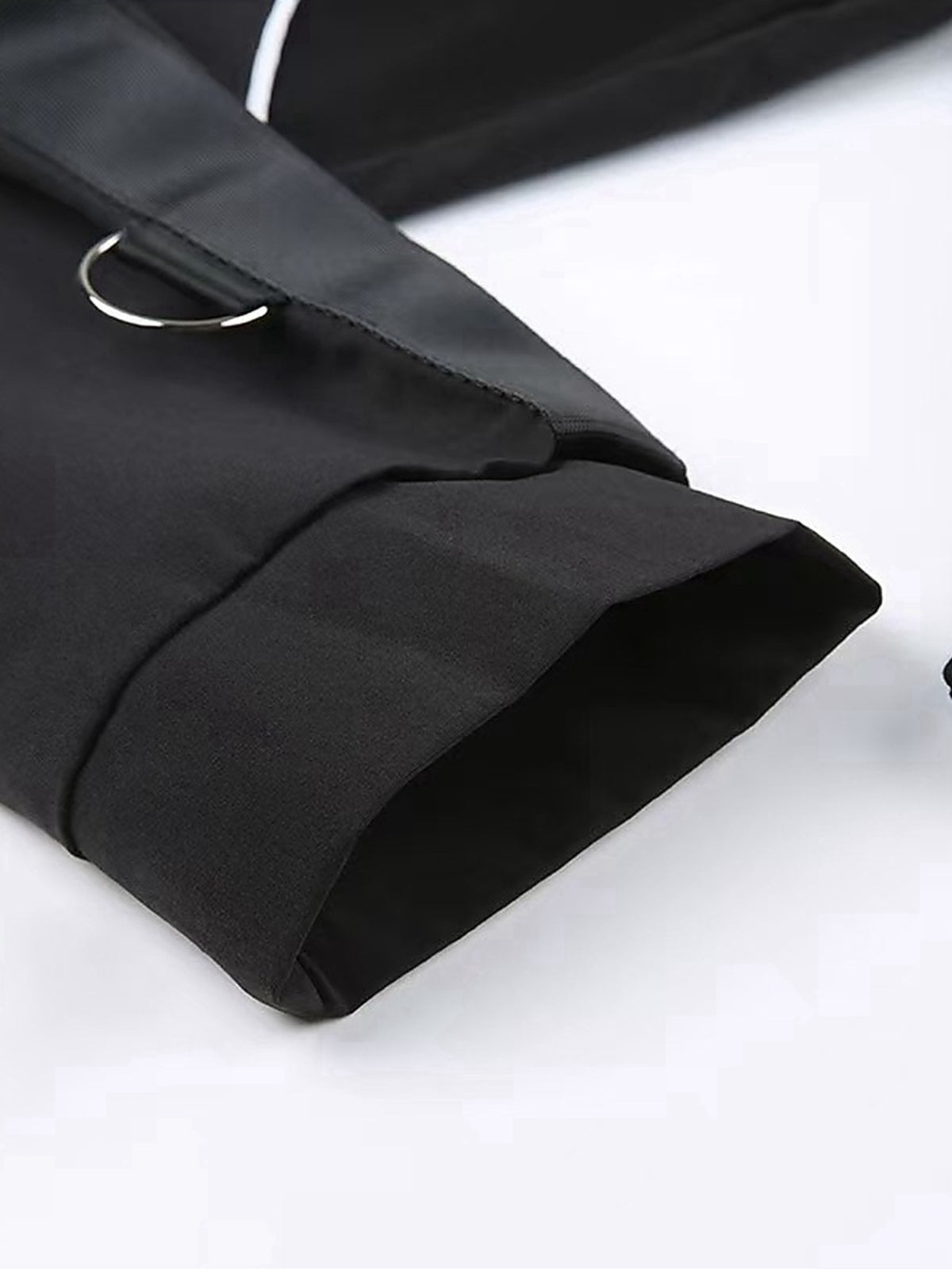 High-Cut Hooded Zip-Front Long-Sleeve Bodysuit