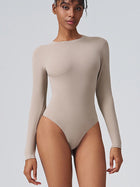 Sculpting Long Sleeve Crew Neck Bodysuit