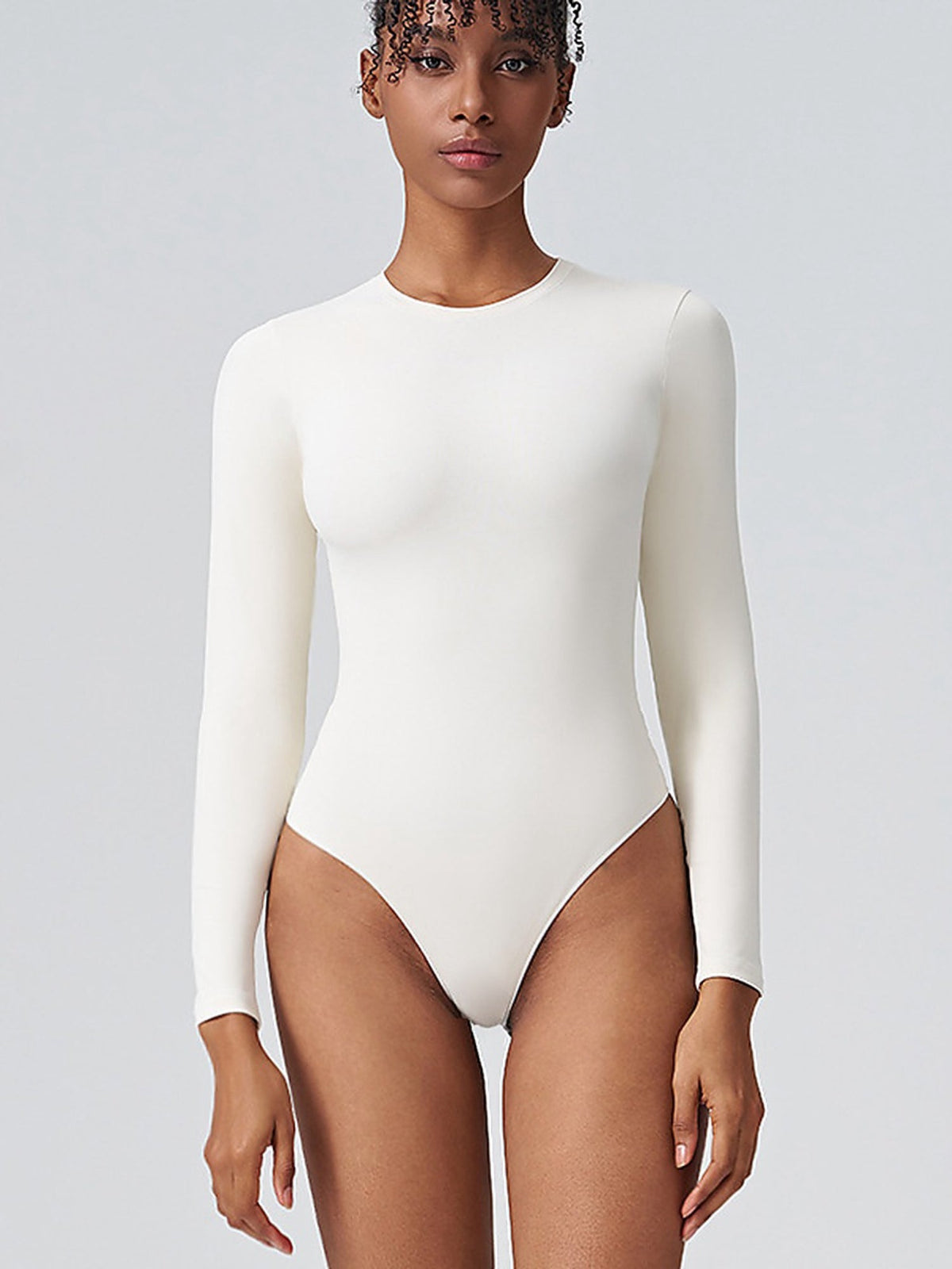 Sculpting Long Sleeve Crew Neck Bodysuit