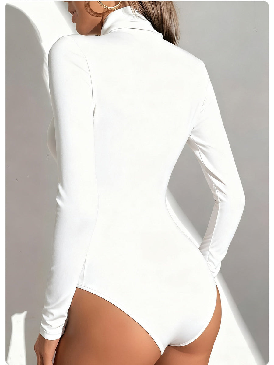 Sleek Turtleneck Long Sleeve Bodysuit