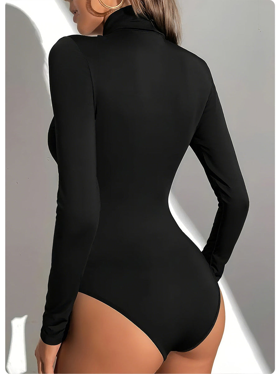 Sleek Turtleneck Long Sleeve Bodysuit