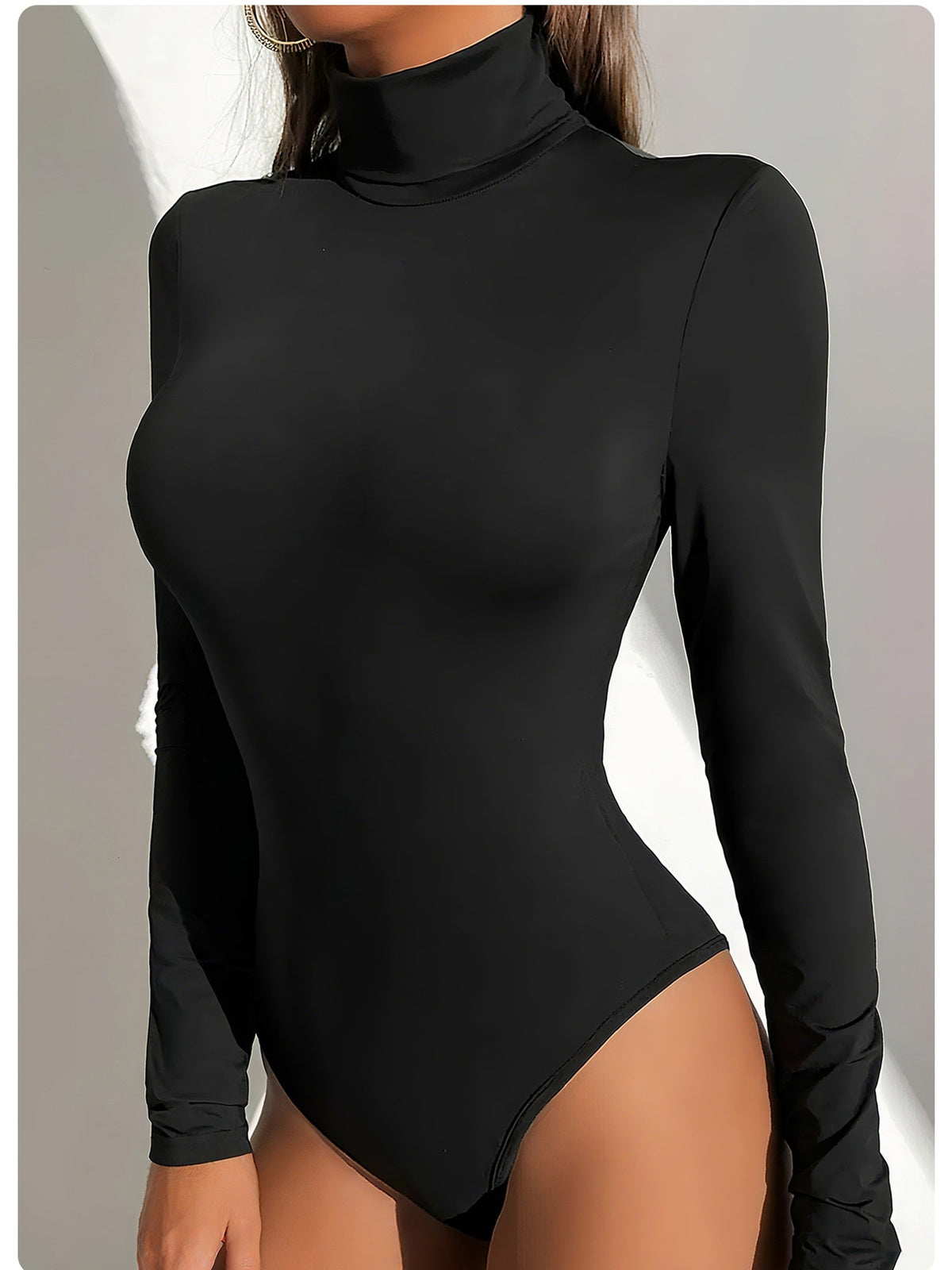 Sleek Turtleneck Long Sleeve Bodysuit