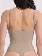 Sculpting Halter Deep V Bodysuit