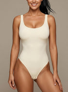 Fitted Scoop Neck Camisole Bodysuit