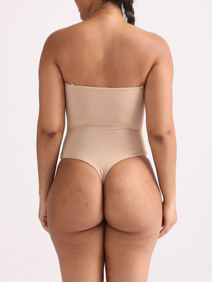 Form-Fitting Square Neck Bodysuit with Adjustable Straps