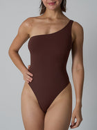 One-Shoulder High-Cut Bodysuit