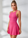 Cross Back Hollow Out Quick-dry Dress