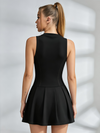 Half-Zip Contour Tennis Dress