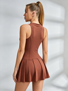 Half-Zip Contour Tennis Dress