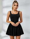 Open-Back Pleated Tennis Dress