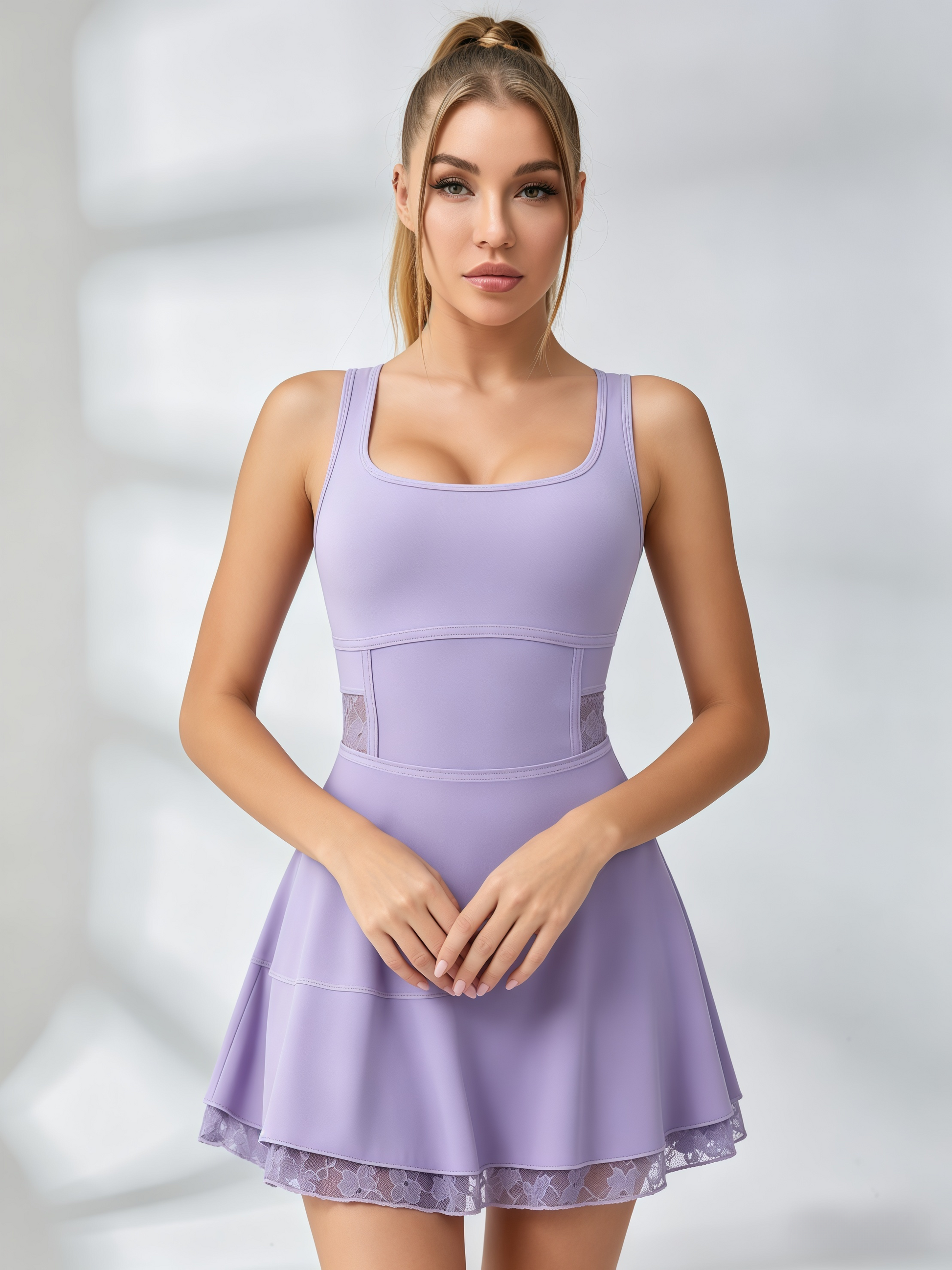 Lace Corset Tennis Dress