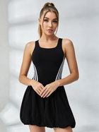 Side-Stripe Bubble Tennis Dress