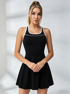 Contrast Trim Racerback Tennis Dress