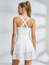 Lace Cross-Back Tennis Dress