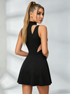 High-Neck Mesh Tennis Dress