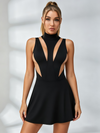 High-Neck Mesh Tennis Dress