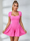Corset-Style Open-Back Tennis Dress