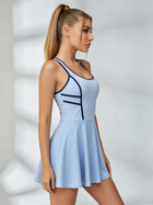 Contrast‑Trim Racerback Tennis Dress