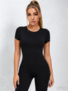 Backless Scrunch Bum Flare Jumpsuit