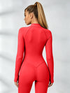 Sexy Zipper Stitch Performance Jumpsuit