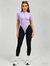 Contrast Color Backless Stitch Zipper Jumpsuit