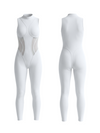 Stretchy See‑Through Side Panel Jumpsuit