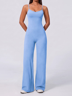 Crisscross Back Cami Wide Leg Jumpsuit