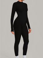 High Neck Open Back Workout Jumpsuit