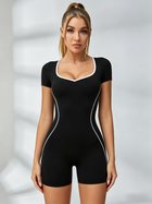 Open-Back Short-Sleeve Romper