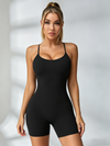 Racerback Ribbed Romper