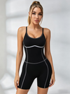 Compression V-Back Unitard Romper