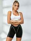 Sexy Contrast Color Unique Cutout Booty Jumpsuit