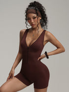 Seamless Yoga Jumpsuit Tummy Control Gym Romper