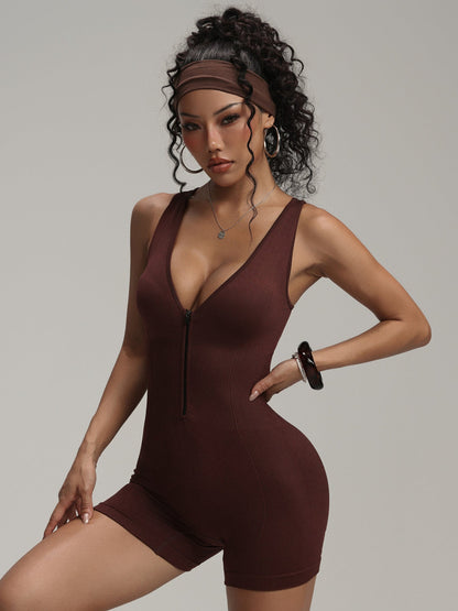 Seamless Yoga Jumpsuit Tummy Control Gym Romper