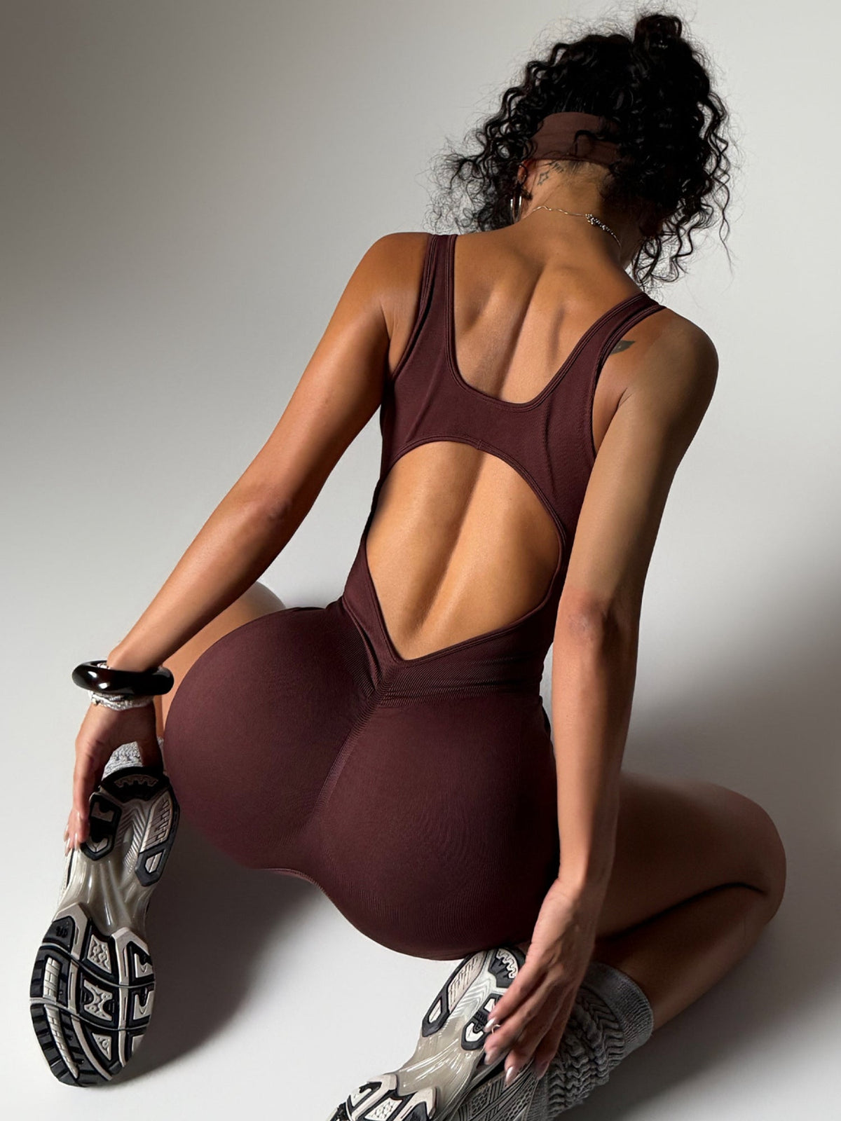 Seamless Yoga Jumpsuit Tummy Control Gym Romper