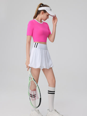Bubble Tennis Skirt & Crop Top Set