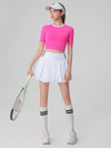 Bubble Tennis Skirt & Crop Top Set