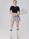 Bubble Tennis Skirt & Crop Top Set