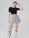 Bubble Tennis Skirt & Crop Top Set