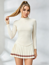 Long-Sleeve Half-Zip Tennis Dress