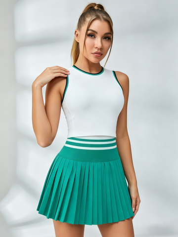 Striped Trim Tennis Set