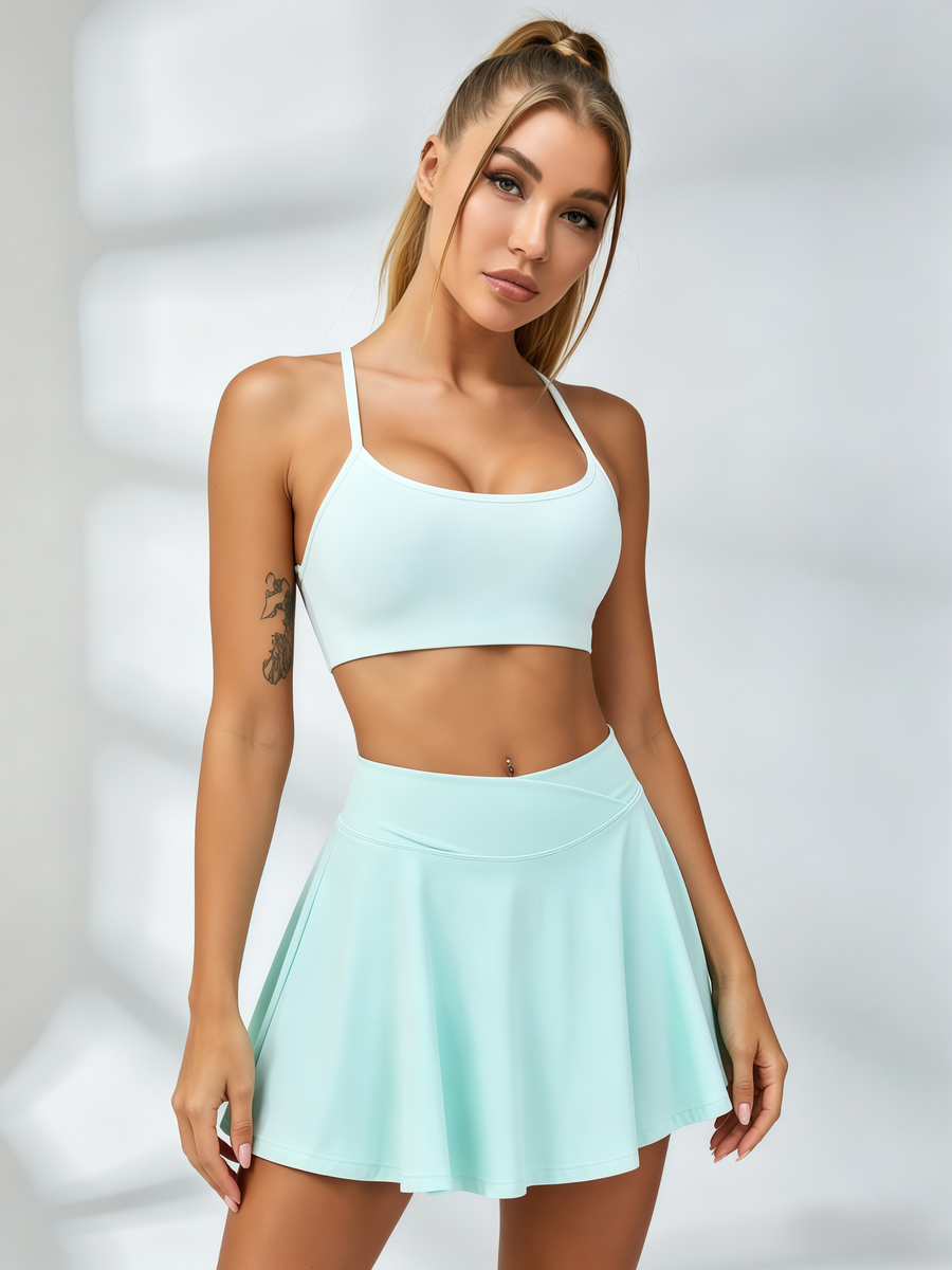 Cross-Back Flared Tennis Set