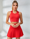 Contrast Collar Racerback Tennis Set