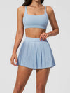 Crisscross-Back Pleated Tennis Set