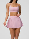 Crisscross-Back Pleated Tennis Set